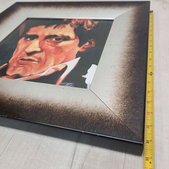 Al Pacino Scarface Framed Art Print Signed by Stephen Fishwick - Picture 15 of 16